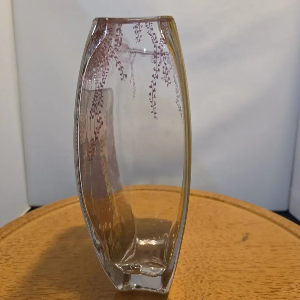 Goebel Artis Orbis Gustav Klimt The Kiss Der Kuss Art Glass Vase 9